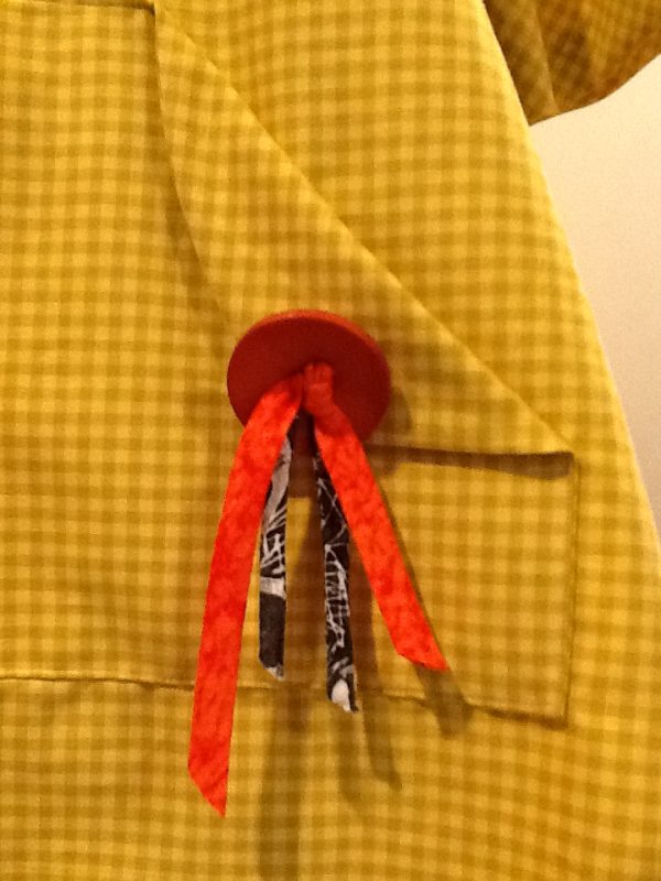 yellow/orange/black pant/tunic set - Image 3
