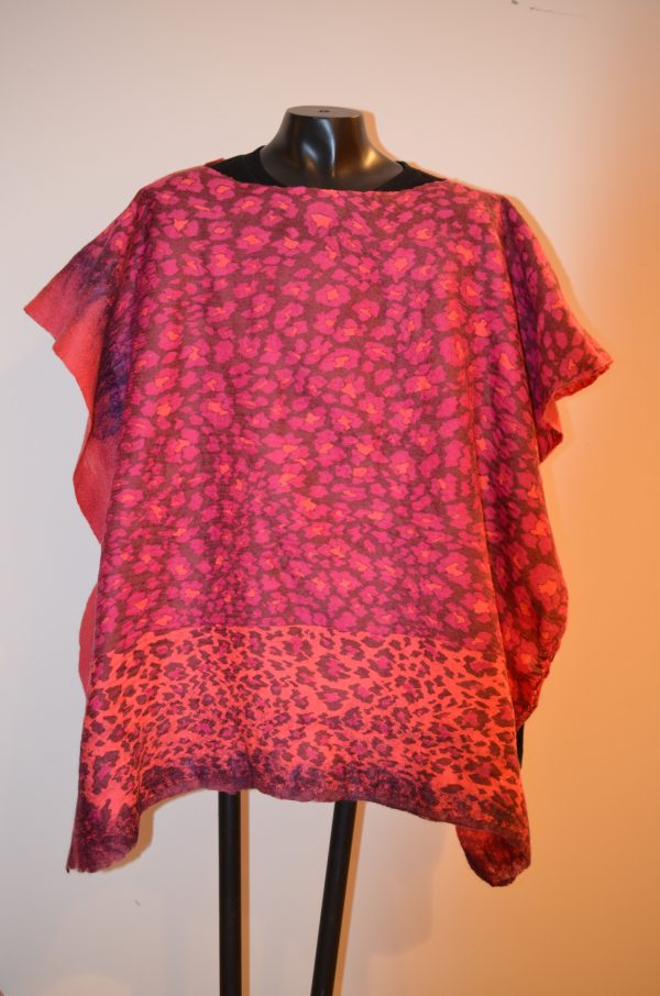bright pink/orange tunic