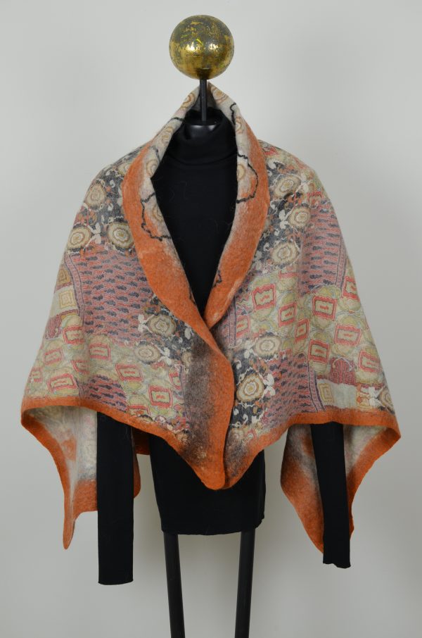 cream/orange wrap