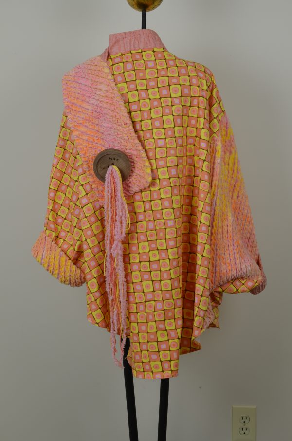 pink/yellow wrap jacket - Image 2