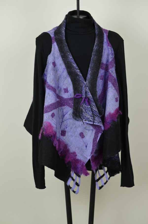 lilac/magenta vest