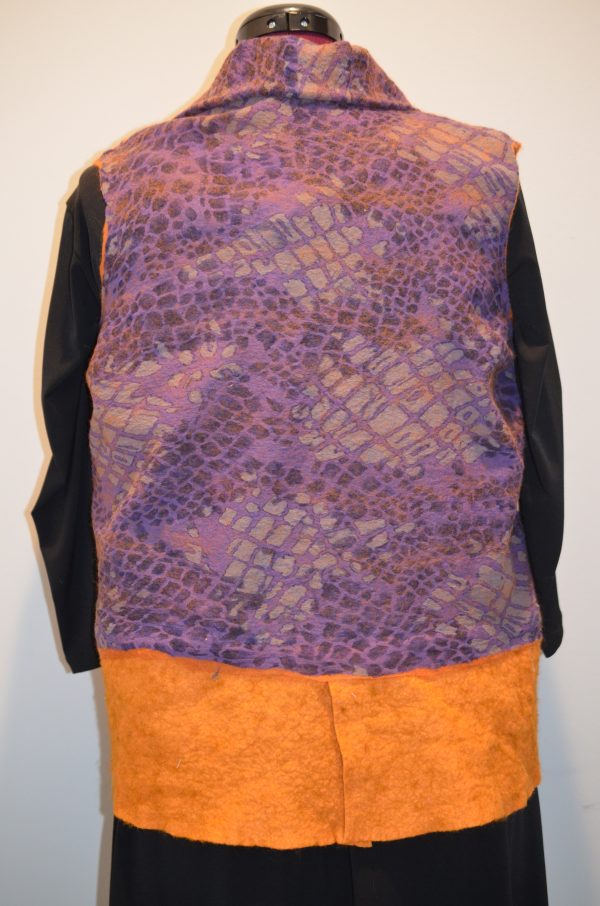 purple/marigold vest - Image 2