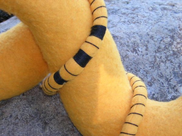 undulating yellow felt - Image 2